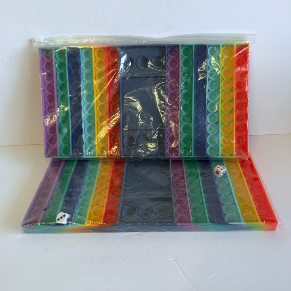 Kids Two Rainbow Pop It Game Boards